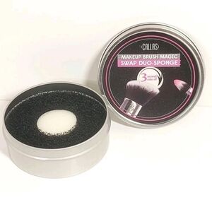 Callas Magic Brush Color Switch Duo-Sponge  Instant Dry Brush Cleaner for Makeup